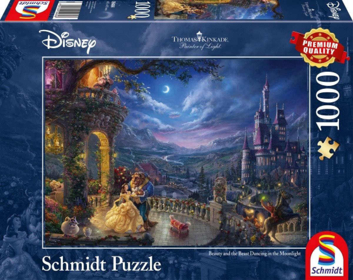 Schmidt Spiele Disney, Die Schöne und das Biest, Tanz im Mondlicht, 1000 Stück(e), Landschaft, 12 Jahr(e)