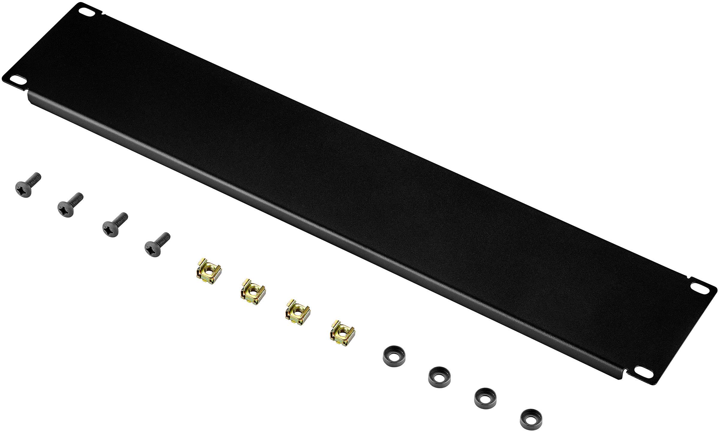 Renkforce RF-3429136 19 Zoll Netzwerkschrank-Blindabdeckung 2 HE Dunkelgrau