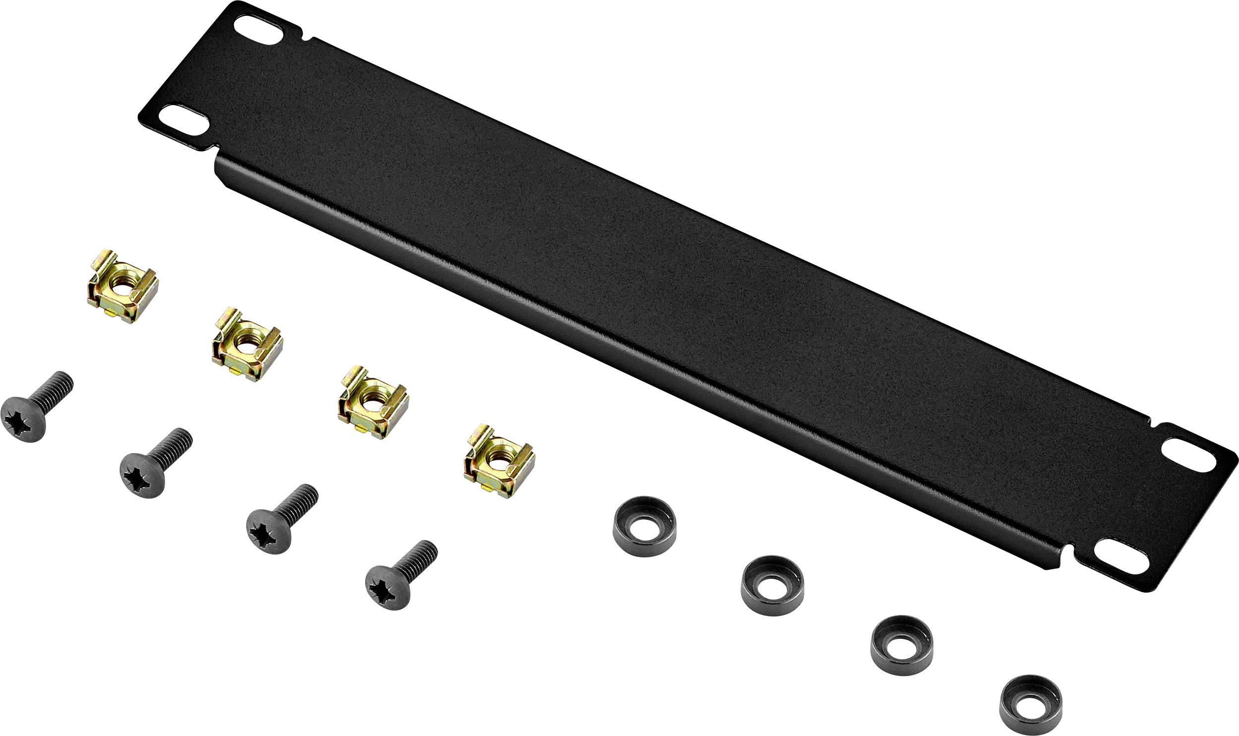 Renkforce RF-3429158 10 Zoll Netzwerkschrank-Blindabdeckung 1 HE Dunkelgrau