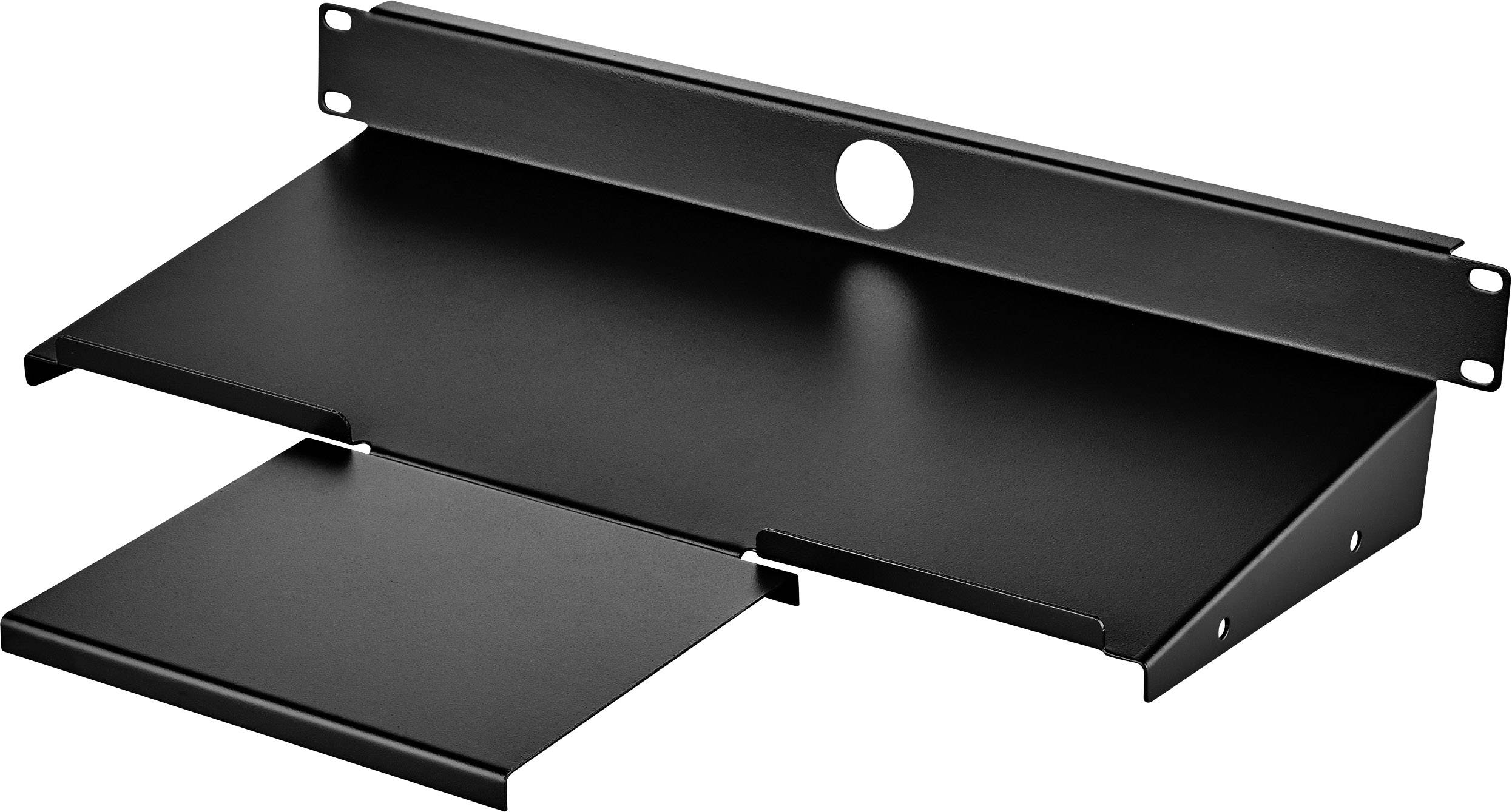 Renkforce RF-3429160 19 Zoll Netzwerkschrank-Geräteboden 1 HE Geeignet für Schranktiefe: ab 300mm Schwarz