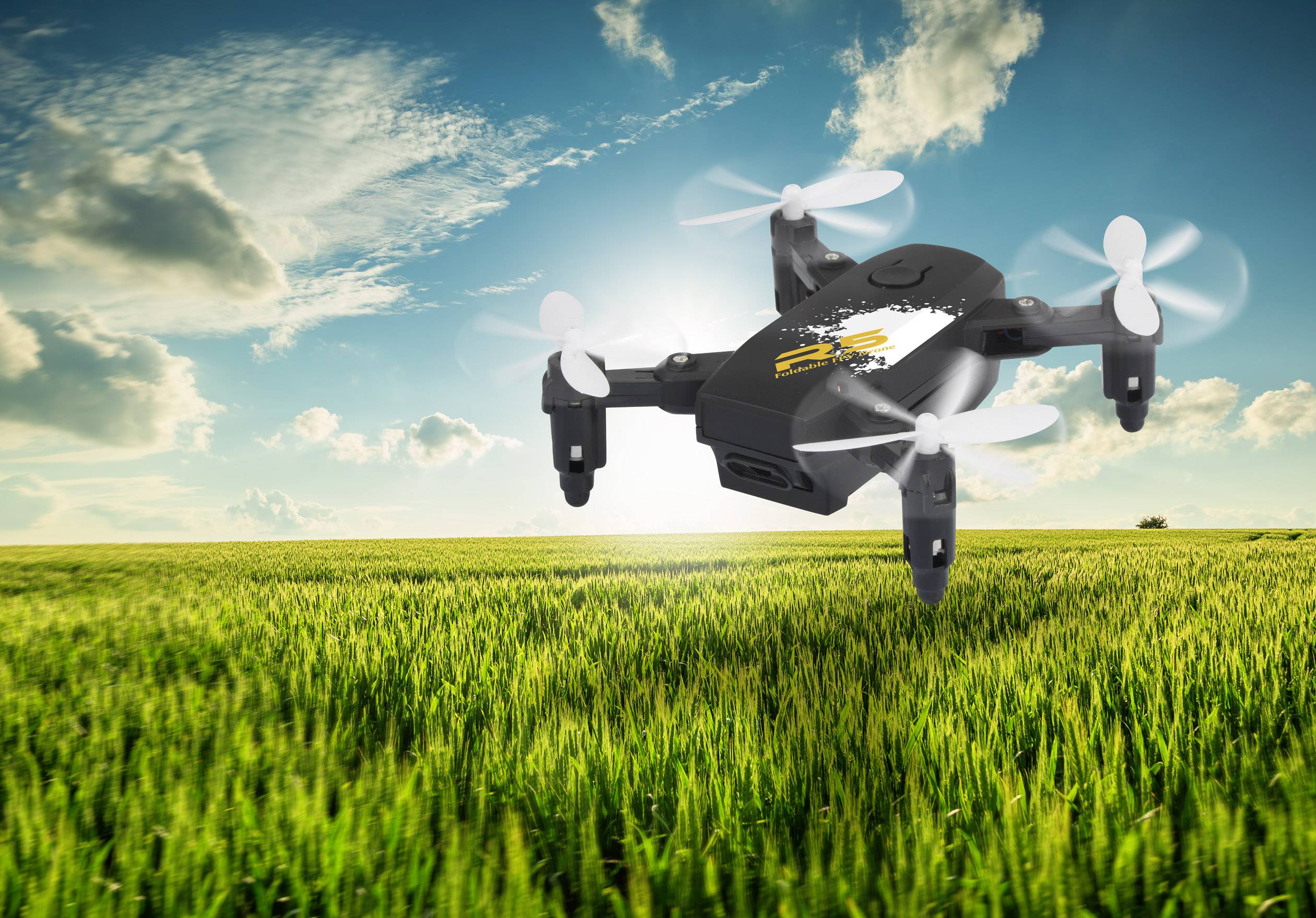 Reely R5-Foldable FPV Drone Quadrocopter RtF Einsteiger, Kameraflug