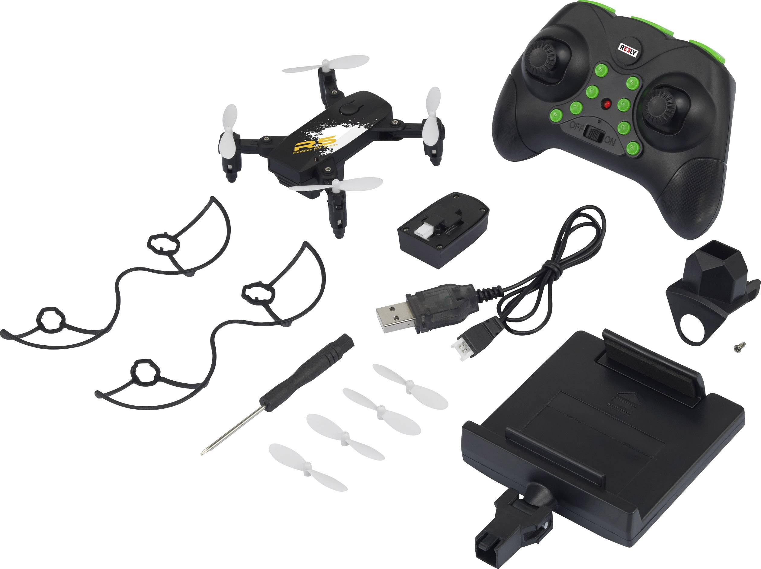 Reely R5-Foldable FPV Drone Quadrocopter RtF Einsteiger, Kameraflug
