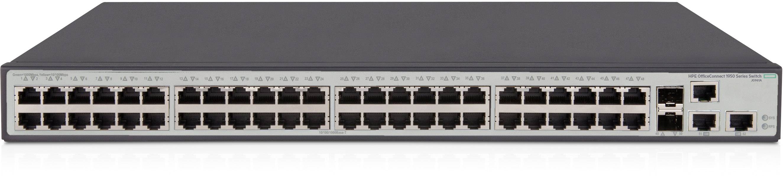 Hewlett Packard Enterprise JG961A#ABB Switch / HP 1950-48G-2SFP+-2XGT Switch Netzwerk Switch