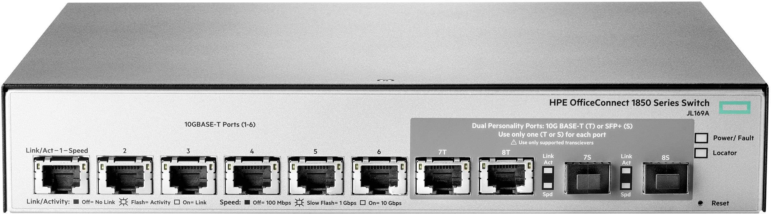 Hewlett Packard Enterprise JL169A#ABB HPE OfficeConnect 1850 6XGT and 2XGT/SPF Netzwerk Switch