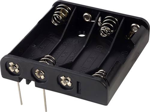 TRU COMPONENTS BH441P Batteriehalter 4x Micro (AAA) Kontaktpole