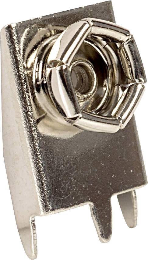 Metallschraube mit sechseckigem Kopf, glänzende Oberfläche, aufrecht stehend, zeigt einfache Befestigungsmöglichkeit für diverse Anwendungen.