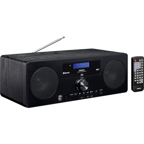 Lenco DAR-060 Tischradio UKW AUX, Bluetooth®, CD Schwarz