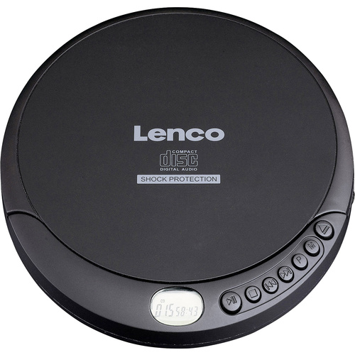 Lecteur CD portable Lenco CD-200 CD, CD-RW, MP3 fonction de charge de la batterie noir
