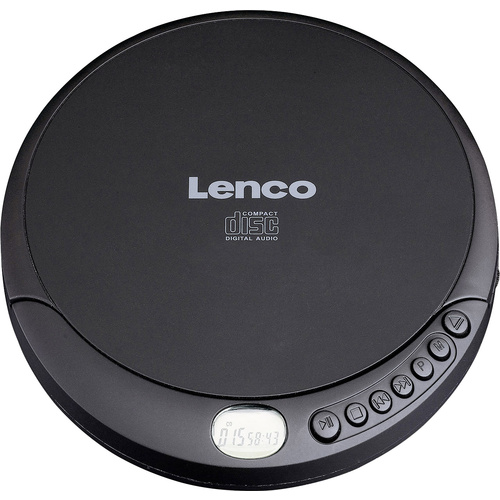Lecteur CD portable Lenco CD-010 CD, CD-RW, CD-R fonction de charge de la batterie noir