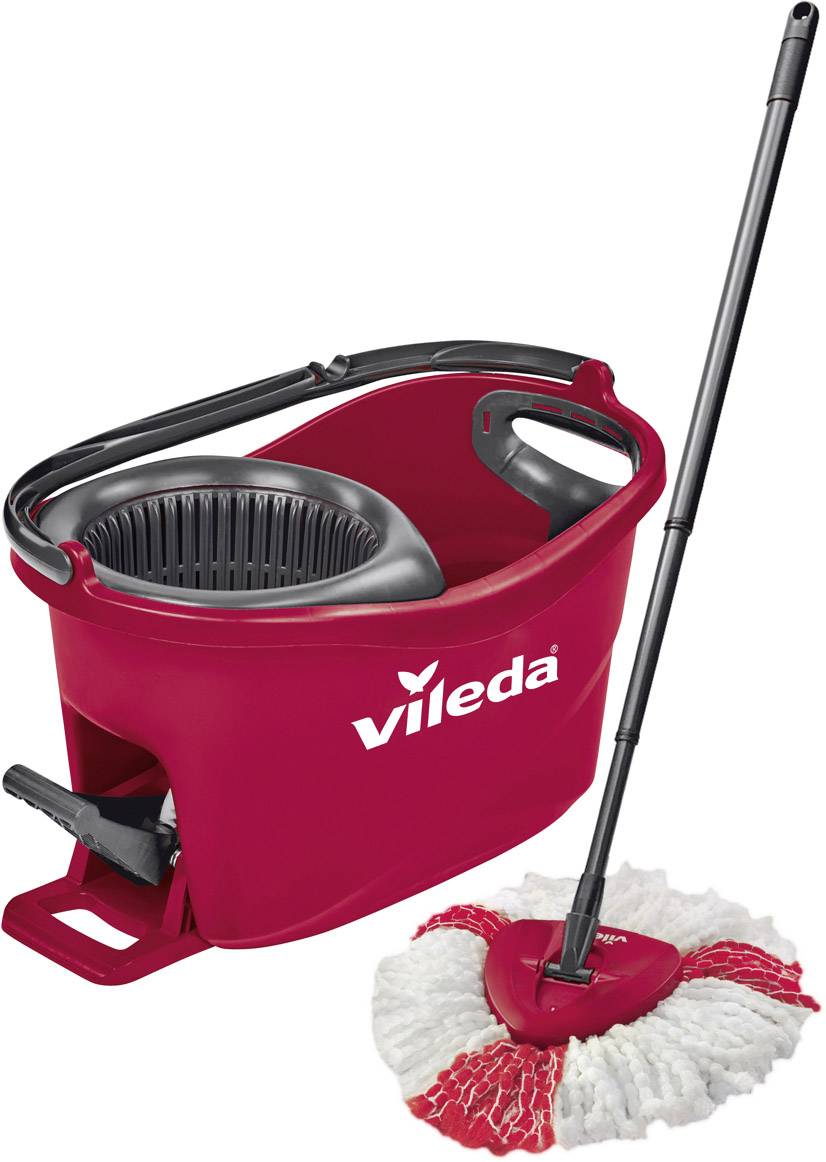 Vileda Vileda Turbo EasyWring & Clean Wischmop Komplett Set mit Wischkopf und Stielehalter 1 St. 158722