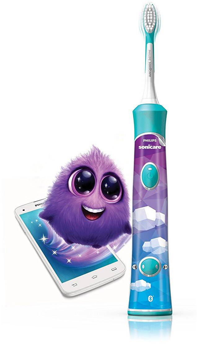 Philips Sonicare Elektrische Kinderzahnbürste HX6321/03 Schallzahnbürste Bunt