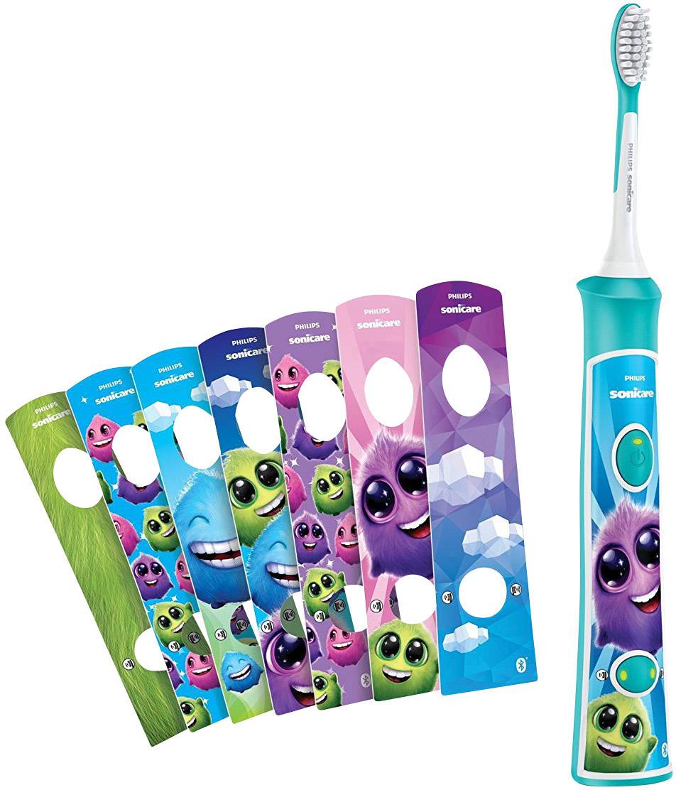 Philips Sonicare Elektrische Kinderzahnbürste HX6321/03 Schallzahnbürste Bunt