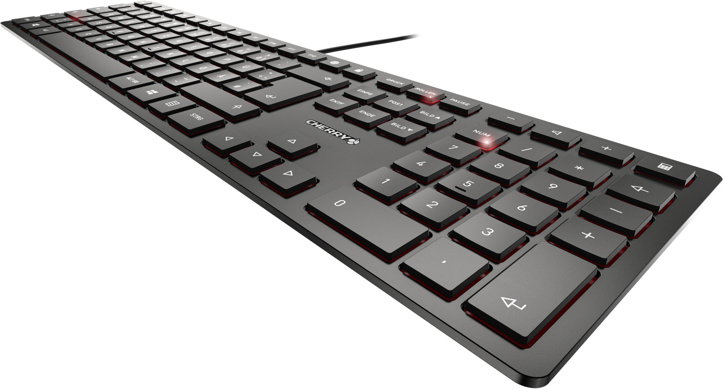 CHERRY KC6000 Slim USB Tastatur Englisch, QWERTY Schwarz