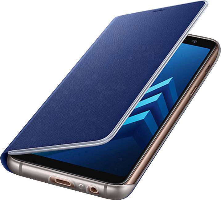 Samsung Neon Flip Cover Backcover Passend für: Samsung Galaxy A8 (2018) Blau