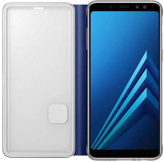 Samsung Neon Flip Cover Backcover Passend für: Samsung Galaxy A8 (2018) Blau