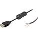 BKL Electronic USB-A 10080120 - USB Kabel 2.0 A-Kupplung mit Schalter schwarz Buchse, gerade 100801