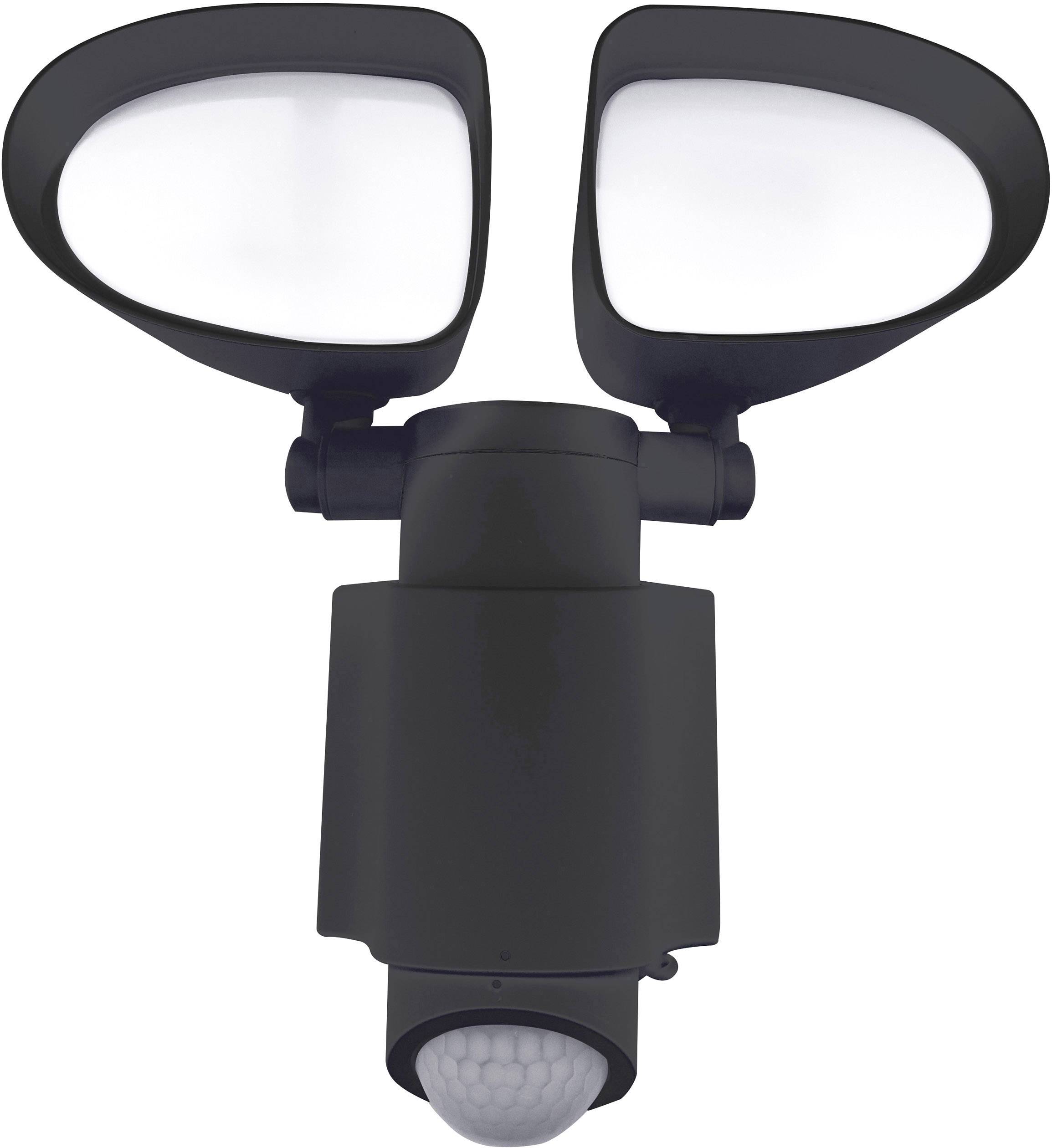 Müller-Licht 21000028 Solar-Spot mit Bewegungsmelder 6W Tageslichtweiß Schwarz