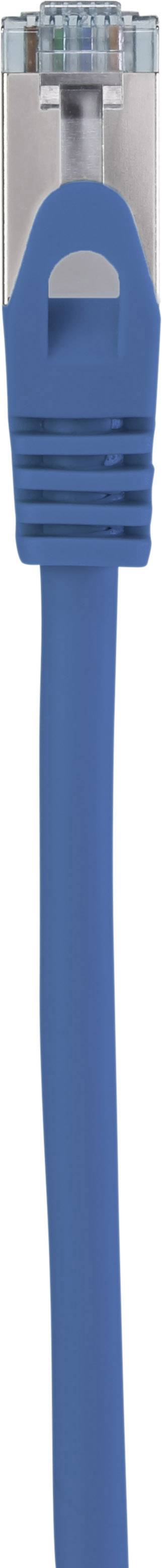 Renkforce RF-5047460 RJ45 Netzwerkkabel, Patchkabel CAT 6a S/FTP 5.00m Blau mit Rastnasenschutz, Flammwidrig 1St.