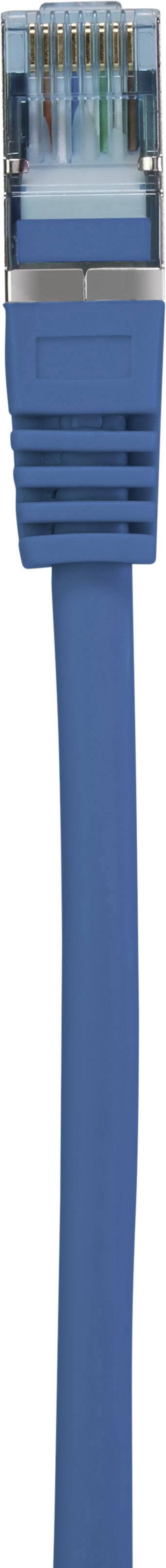 Renkforce RF-5233510 RJ45 Netzwerkkabel, Patchkabel CAT 6a S/FTP 30.00m Blau mit Rastnasenschutz, Flammwidrig 1St.