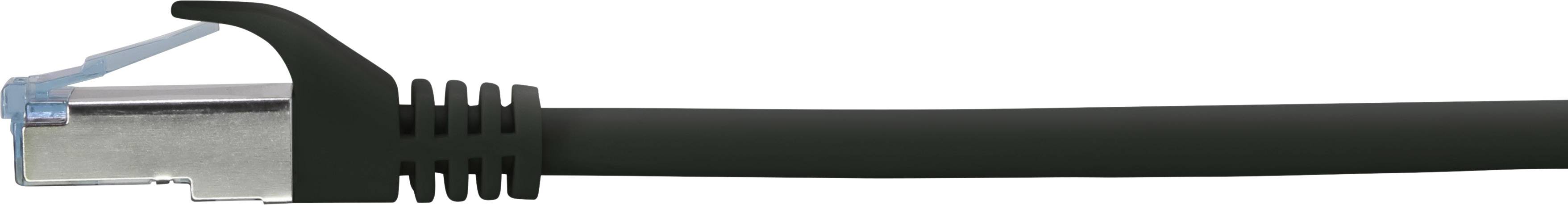 Renkforce RF-5047472 RJ45 Netzwerkkabel, Patchkabel CAT 6a S/FTP 10.00m Schwarz Flammwidrig 1St.