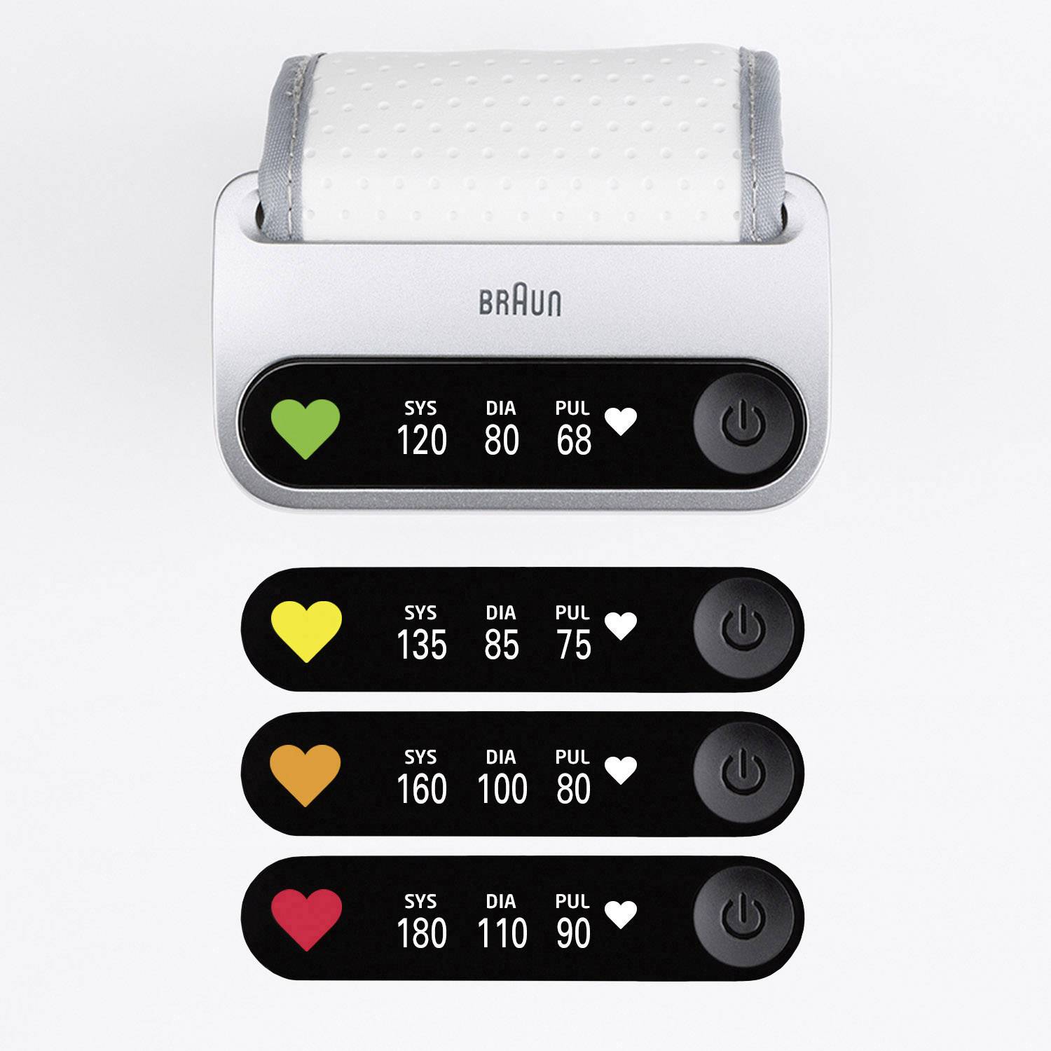 Braun iCheck®7 Handgelenk Blutdruckmessgerät BPW4500WE
