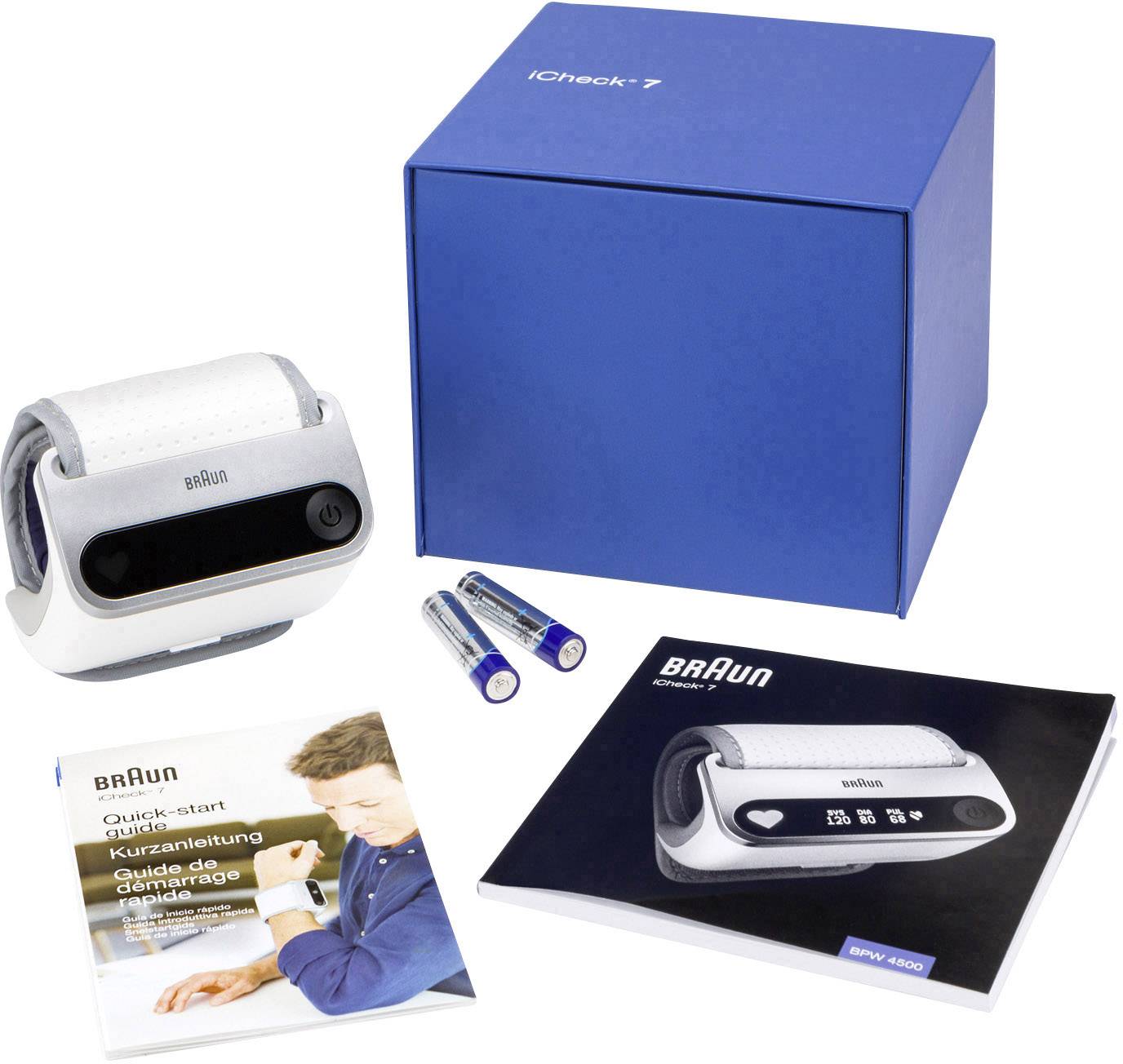 Braun iCheck®7 Handgelenk Blutdruckmessgerät BPW4500WE