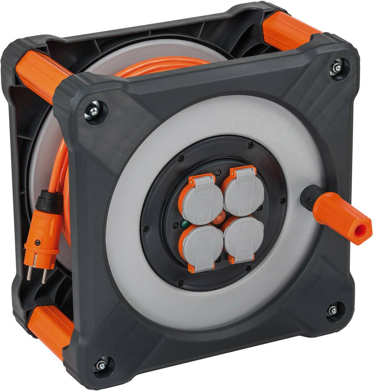 Brennenstuhl professionalLINE 9202330200 Kabeltrommel 33.00m Orange Schutzkontakt-Stecker