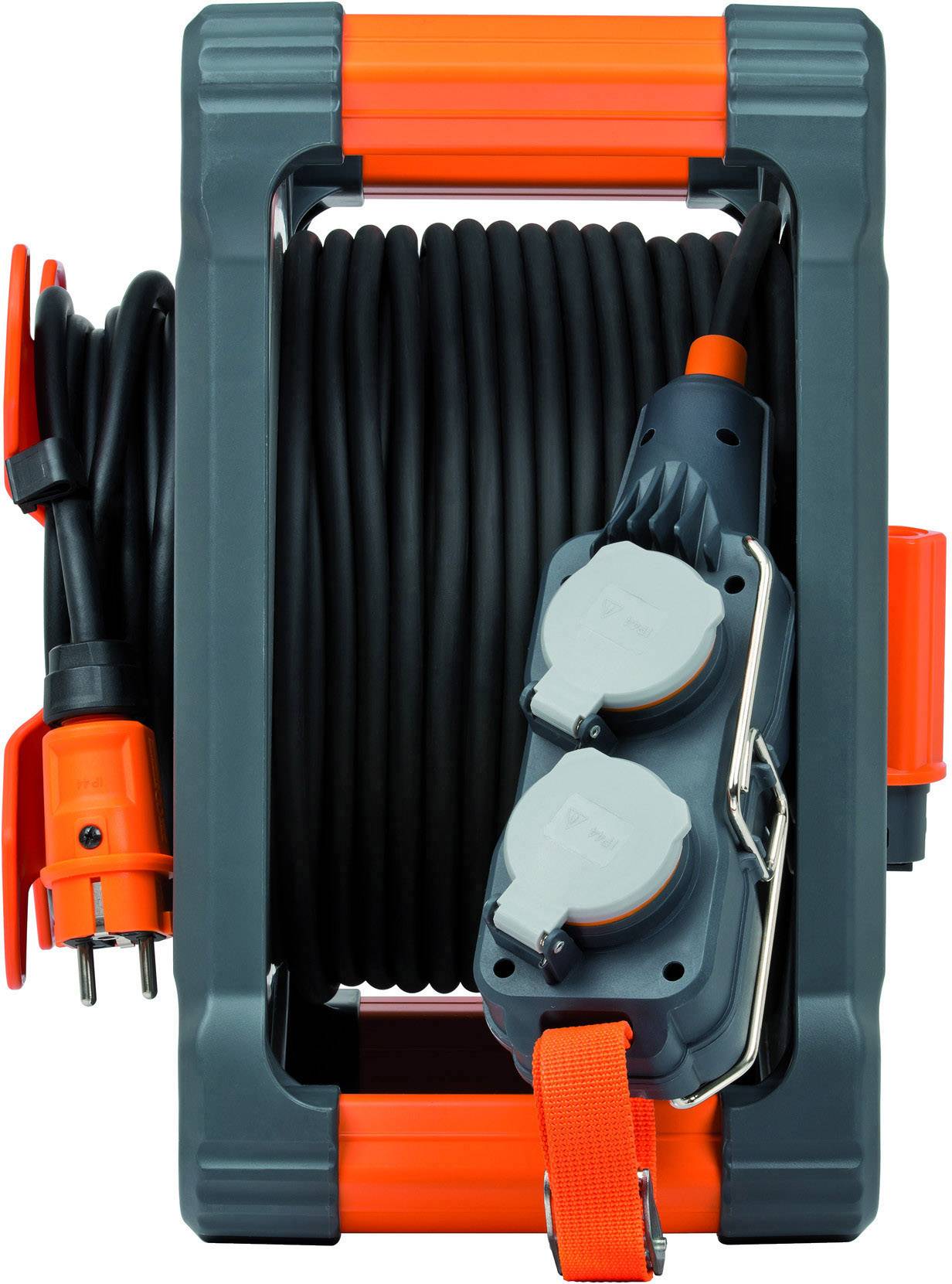 Brennenstuhl 9211380100 Kabeltrommel 38.00 m Schwarz Schutzkontakt-Stecker