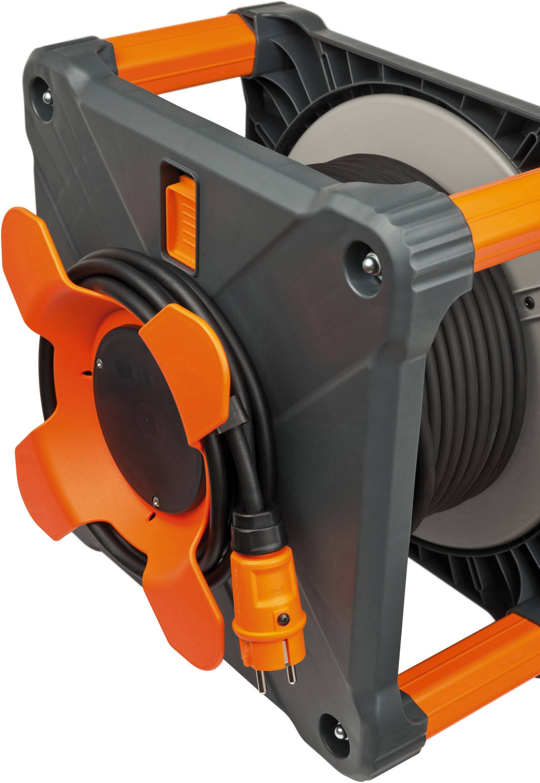 Brennenstuhl professionalLINE 9211380100 Kabeltrommel 38.00m Schwarz Schutzkontakt-Stecker