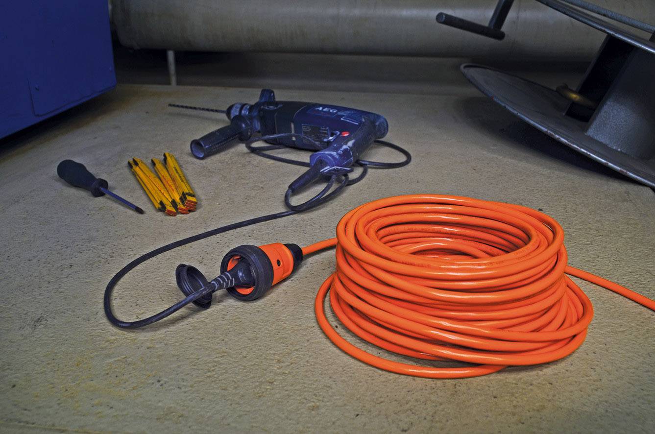 Brennenstuhl professionalLINE 9161250200 Strom Verlängerungskabel 16 A Grau, Orange 25.00 m H07BQ-F 3G 1,5 mm²