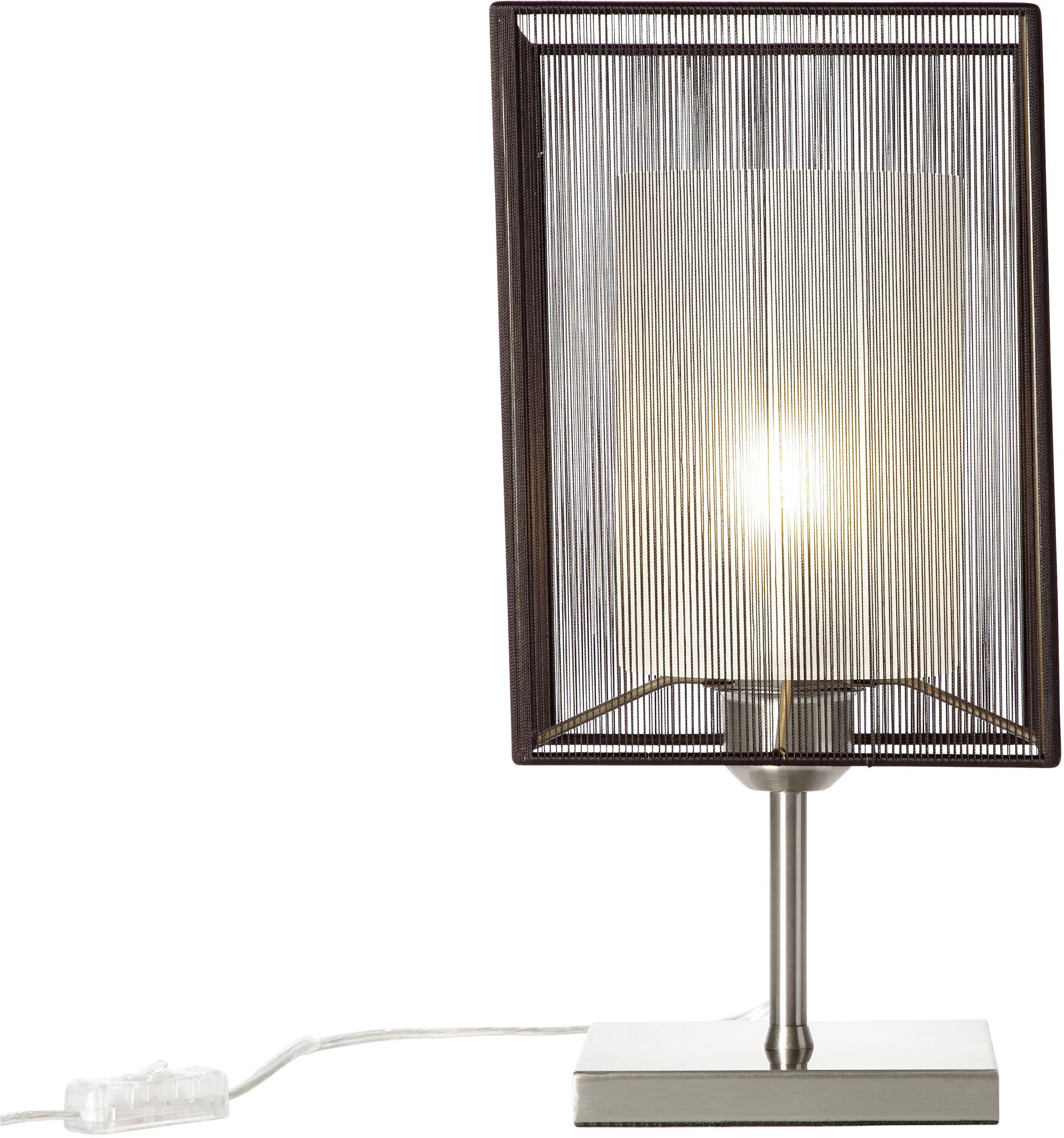 Brilliant Cage 93434/61 Nachttischlampe LED E27 30 W   Bronze, Nickel