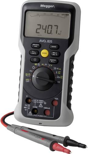 Megger AVO835 Hand-Multimeter digital, analog CAT III 1000 V, CAT IV 600V Anzeige (Counts): 10000