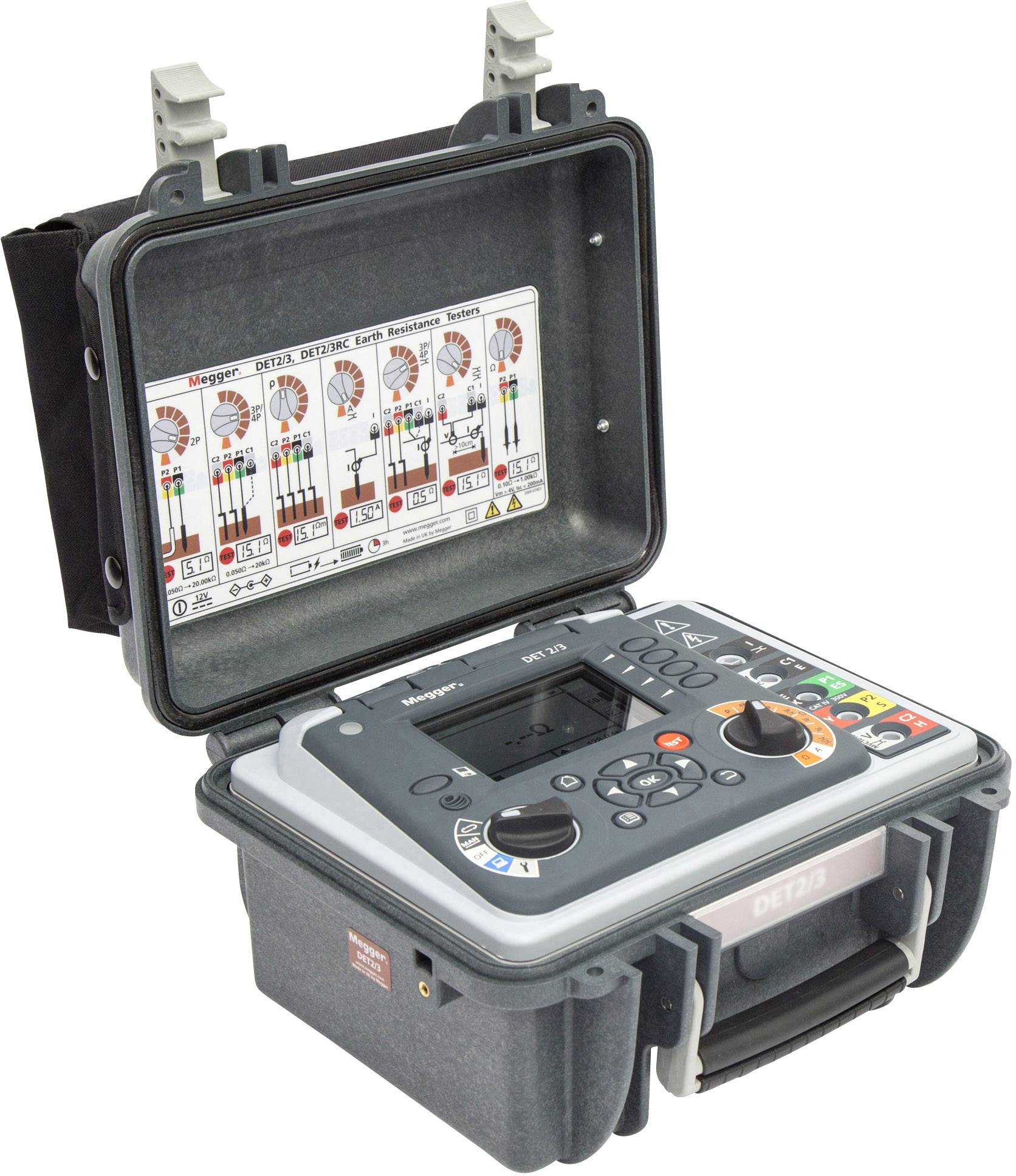 Megger DET2/3 EARTH TESTER, 50M KIT, LG1/P4 Erdungsmessgerät
