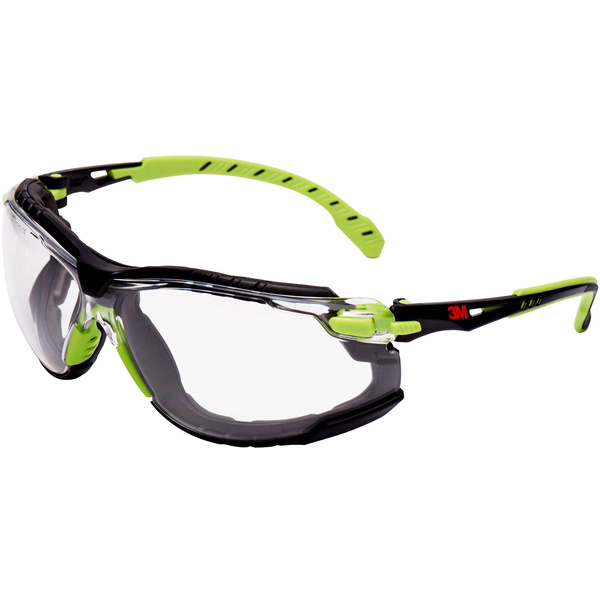 3M Solus S1201SGAFKT Schutzbrille mit Antibeschlag-Schutz Schwarz, Grün EN 166 DIN 166