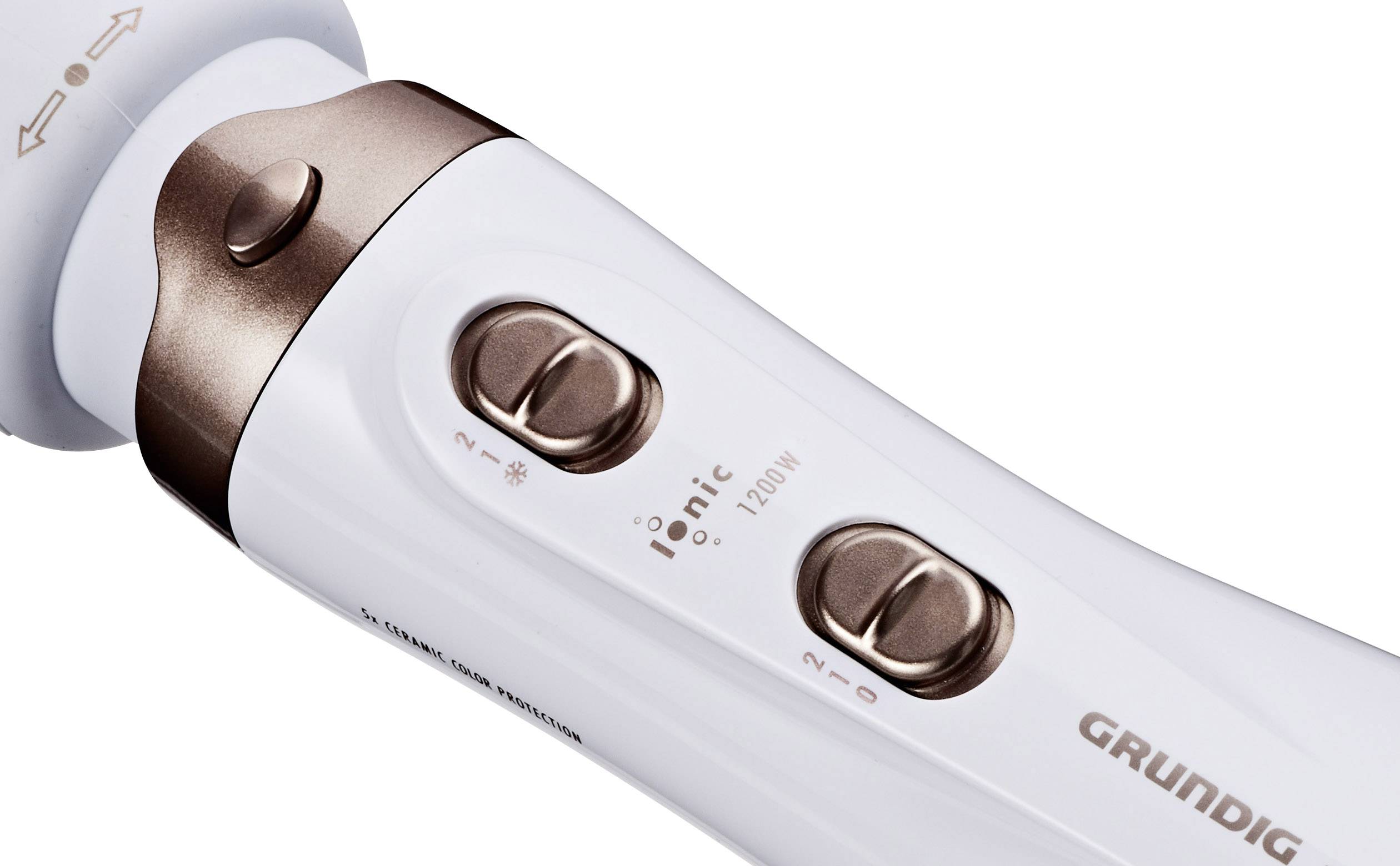 Grundig Styler HS 7880 Warmluftbürste Weiß, Roségold