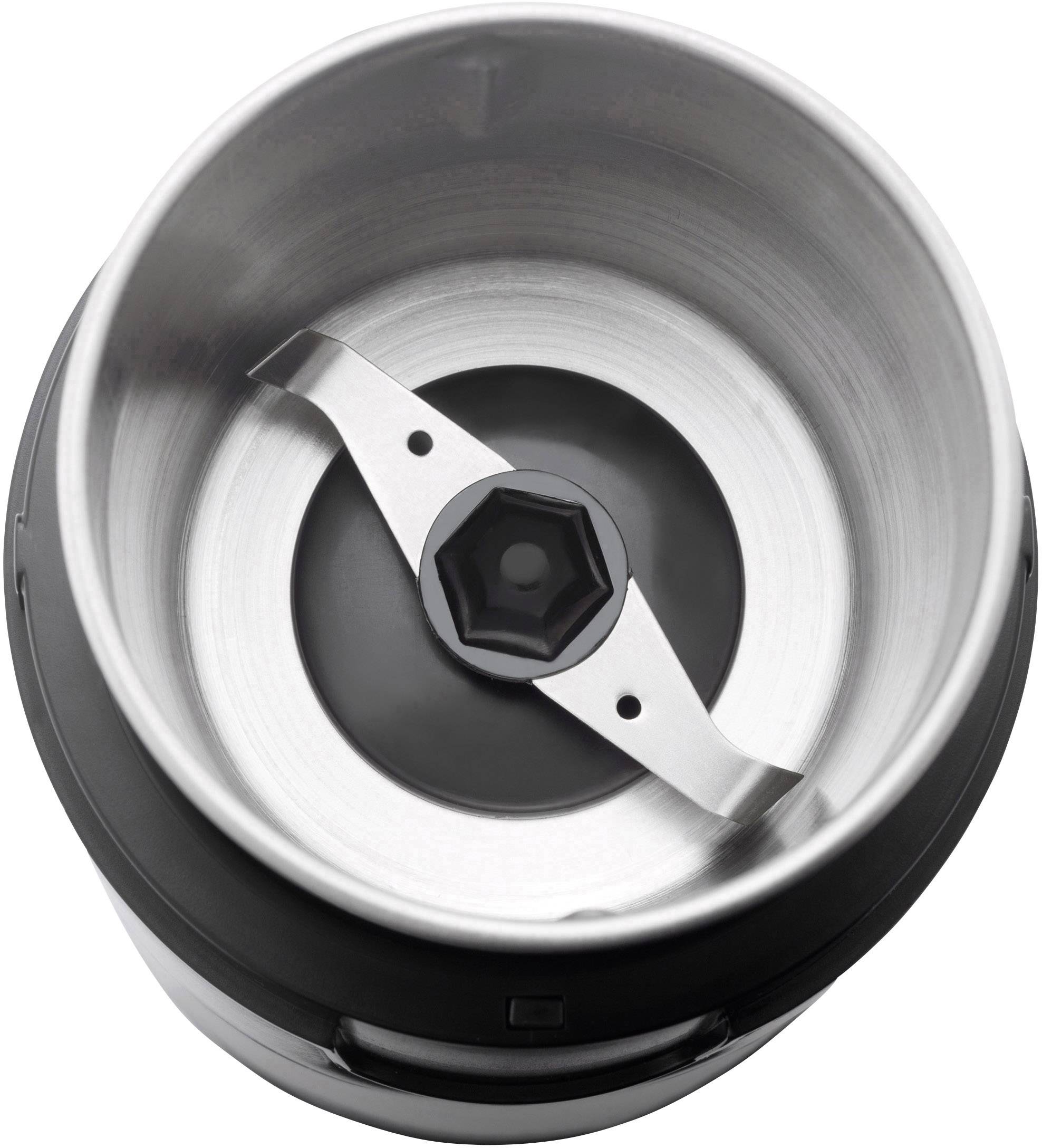 Grundig CM 4760 GMS2070 Kaffeemühle Edelstahl, Schwarz Edelstahl-Schlagmesser