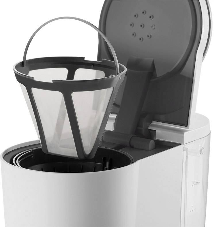 Grundig KM 5860 Kaffeemaschine Weiß, Schwarz Fassungsvermögen Tassen=10 Glaskanne, Warmhaltefunktion