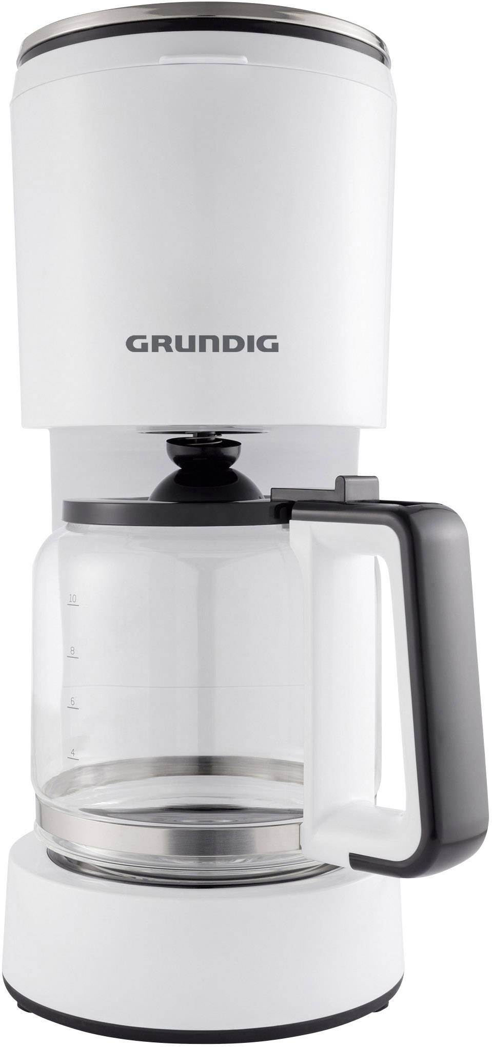 Grundig KM 5860 Kaffeemaschine Weiß, Schwarz Fassungsvermögen Tassen=10 Glaskanne, Warmhaltefunktion