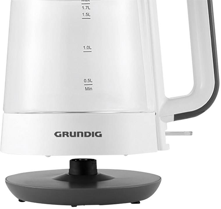 Grundig WK 5860 Wasserkocher Weiß, Schwarz Fassungsvermögen: 1.7 l