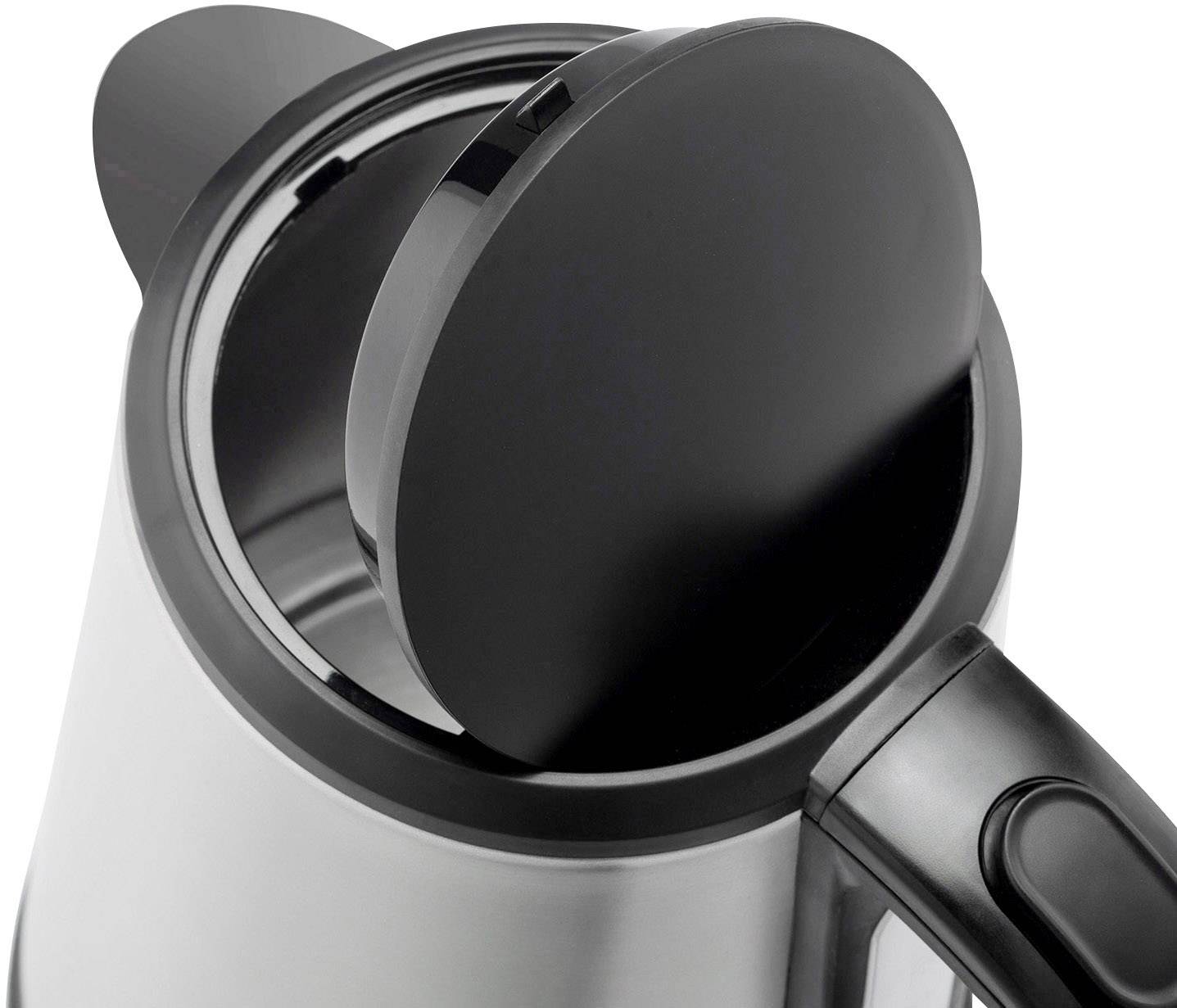 Grundig WK 5620 Wasserkocher Edelstahl, Schwarz Fassungsvermögen: 1.7 l