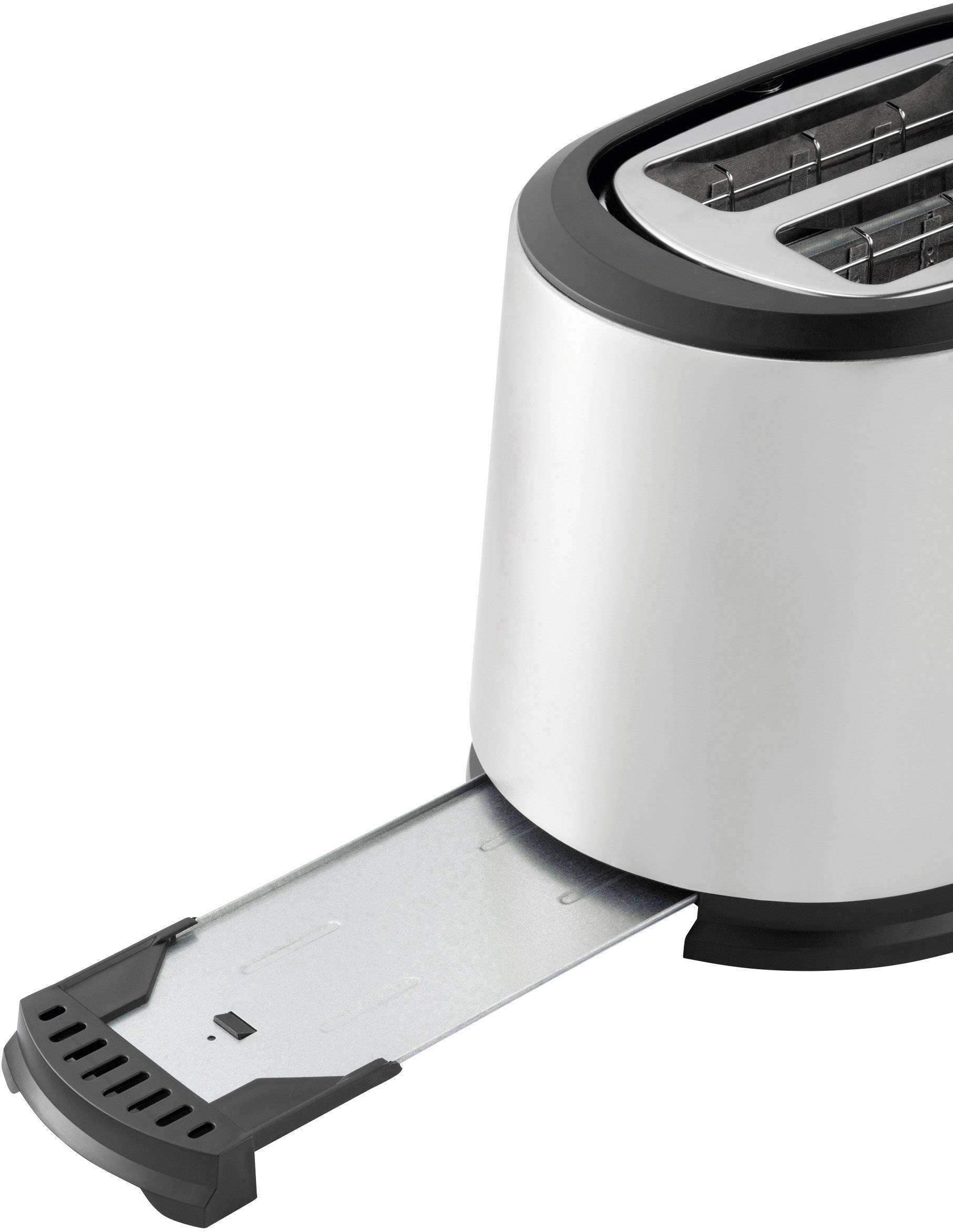 Grundig TA 5620 Toaster mit Brötchenaufsatz Edelstahl, Schwarz