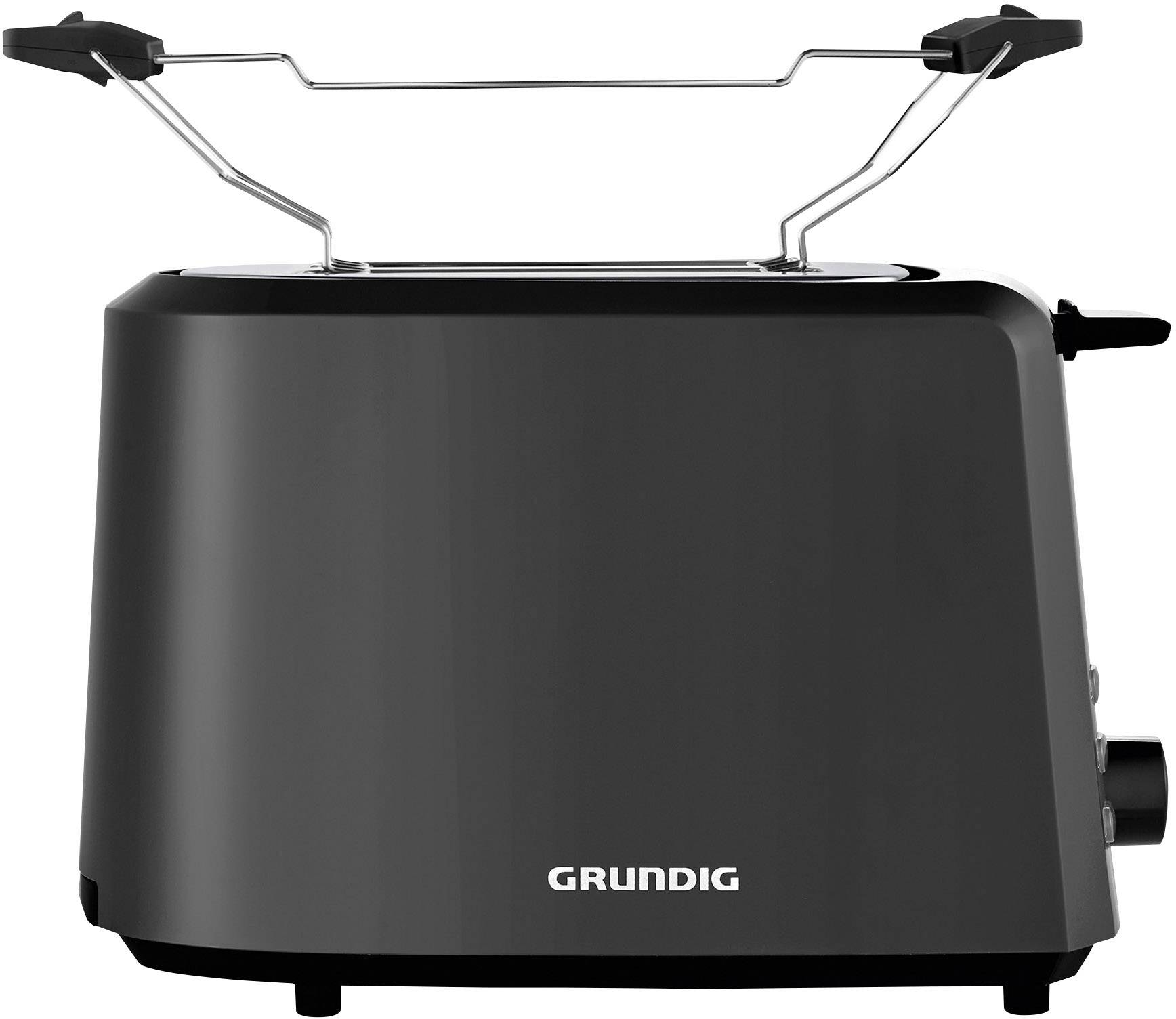 Grundig TA 4620 Toaster mit Brötchenaufsatz Schwarz