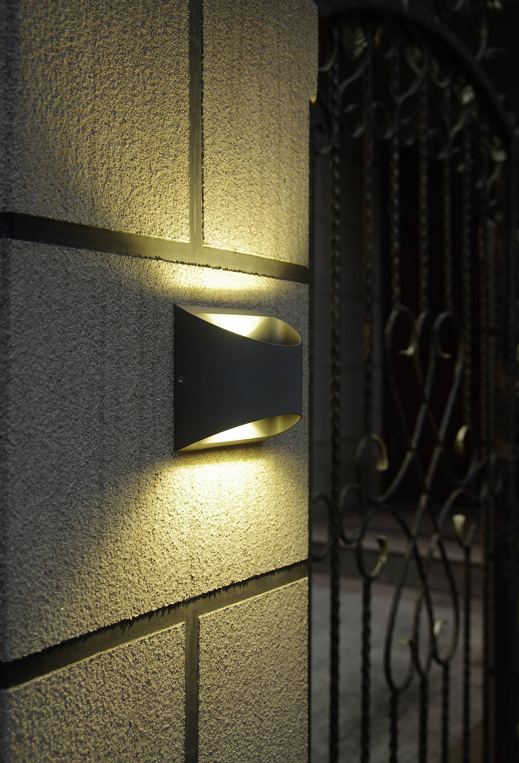 Lutec Bonn AL5006 GR SMD LED-Außenwandleuchte 7.5 W Anthrazit