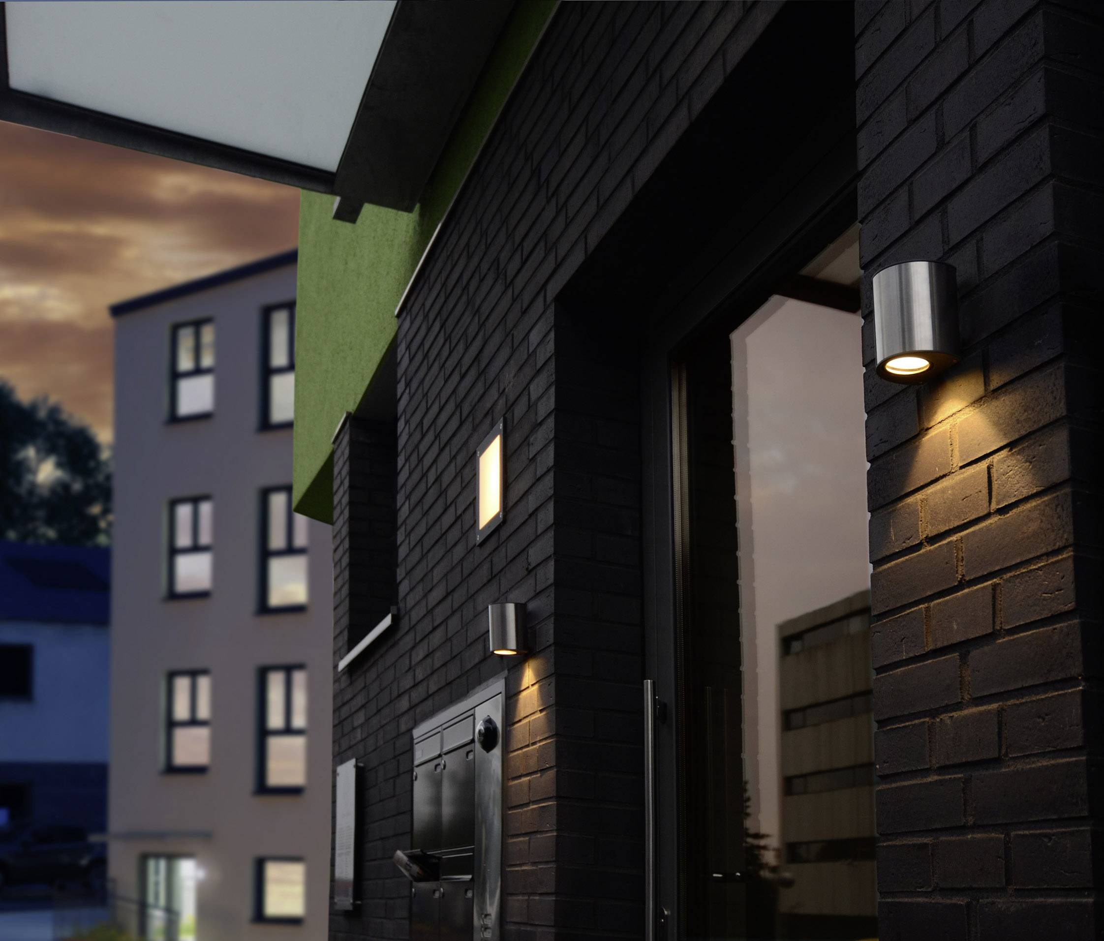 Lutec Ilumi ST5010 LED-Außenwandleuchte 6 W Edelstahl