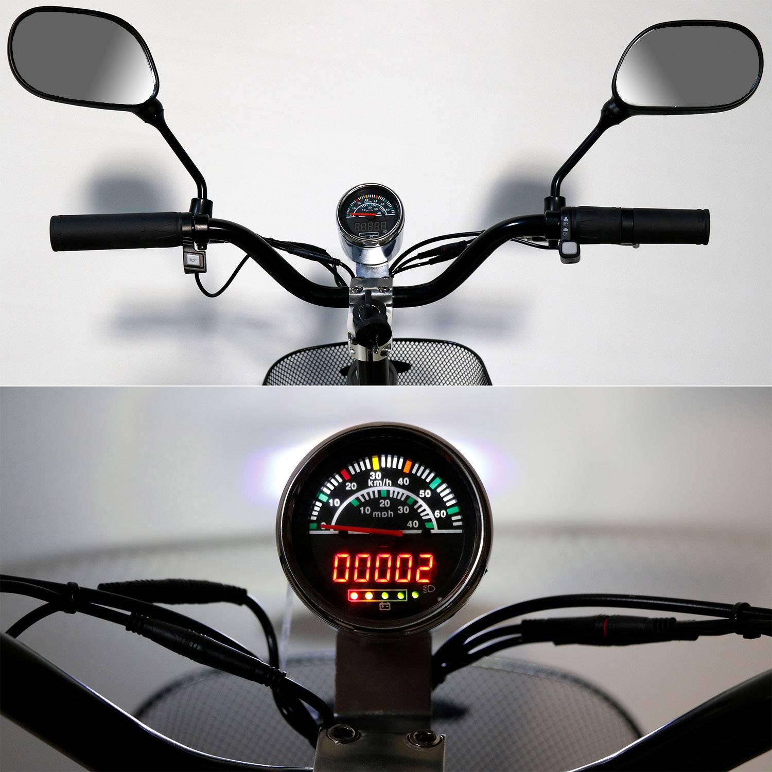 Rolektro eco-Fun 20 V.2 SE Plus E-Scooter Schwarz Blei-Gel 36V 12Ah Straßenzulassung: Deutschland