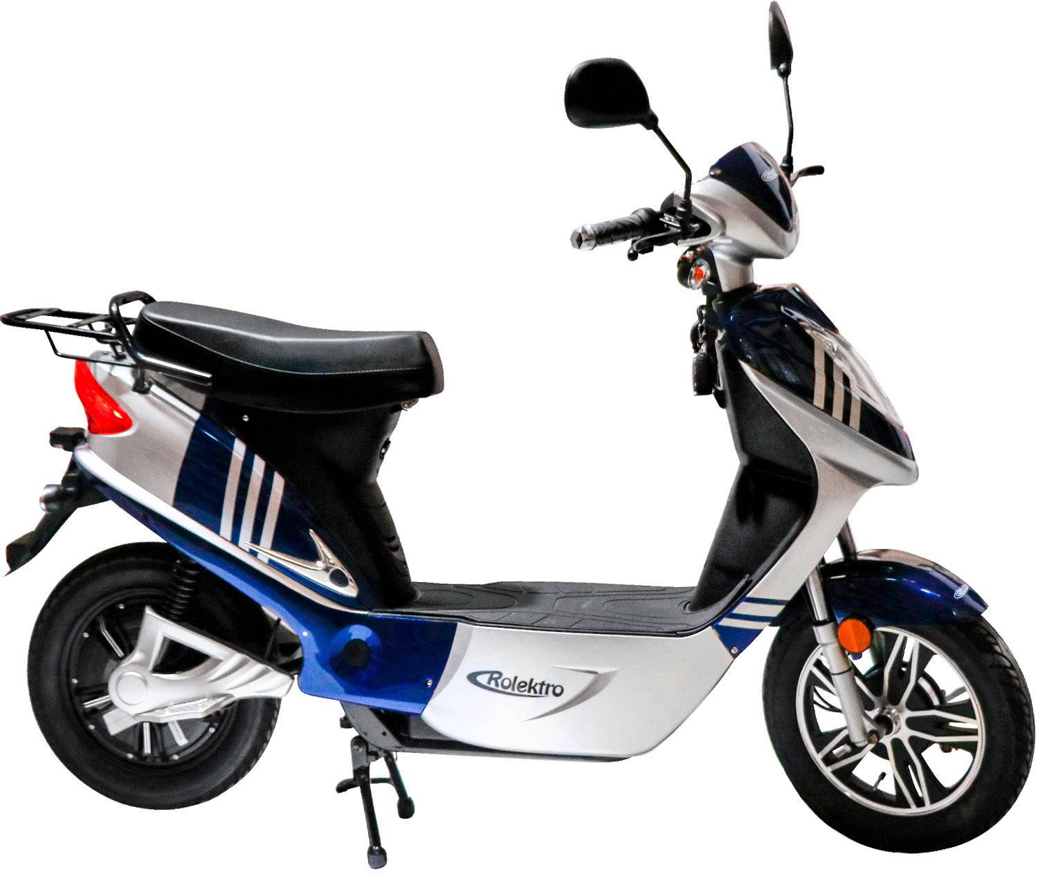 Rolektro eco-City 20 V.2 E-Roller Blau, Silber Blei-Vlies (AGM) 48V 12Ah