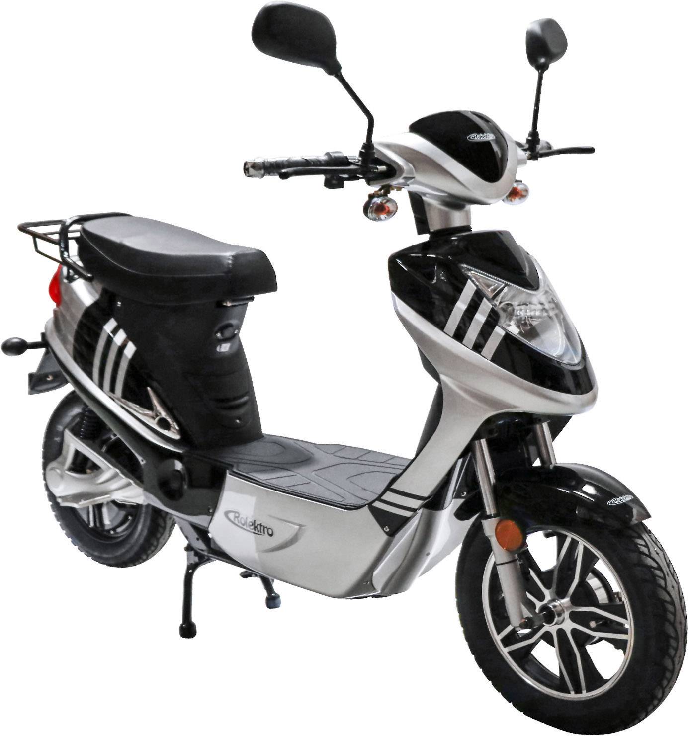 Rolektro eco-City 20 V.2 E-Roller Schwarz, Silber Blei-Vlies (AGM) 48V 12Ah