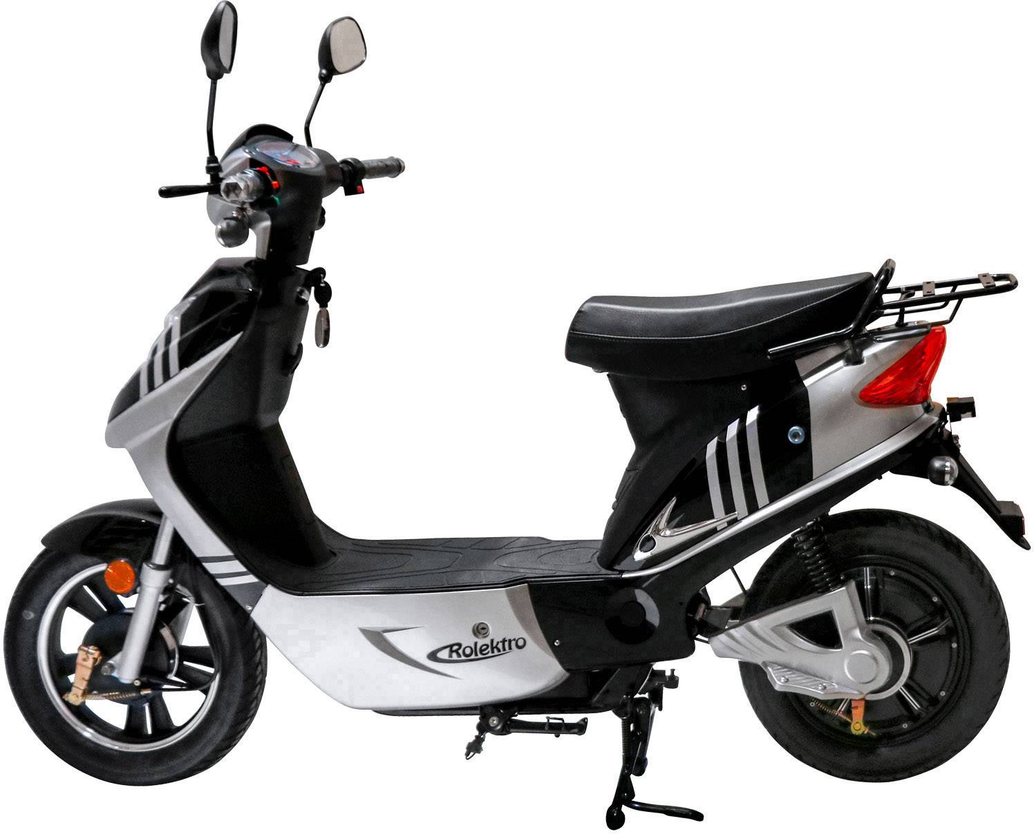Rolektro eco-City 20 V.2 E-Roller Schwarz, Silber Blei-Vlies (AGM) 48V 12Ah