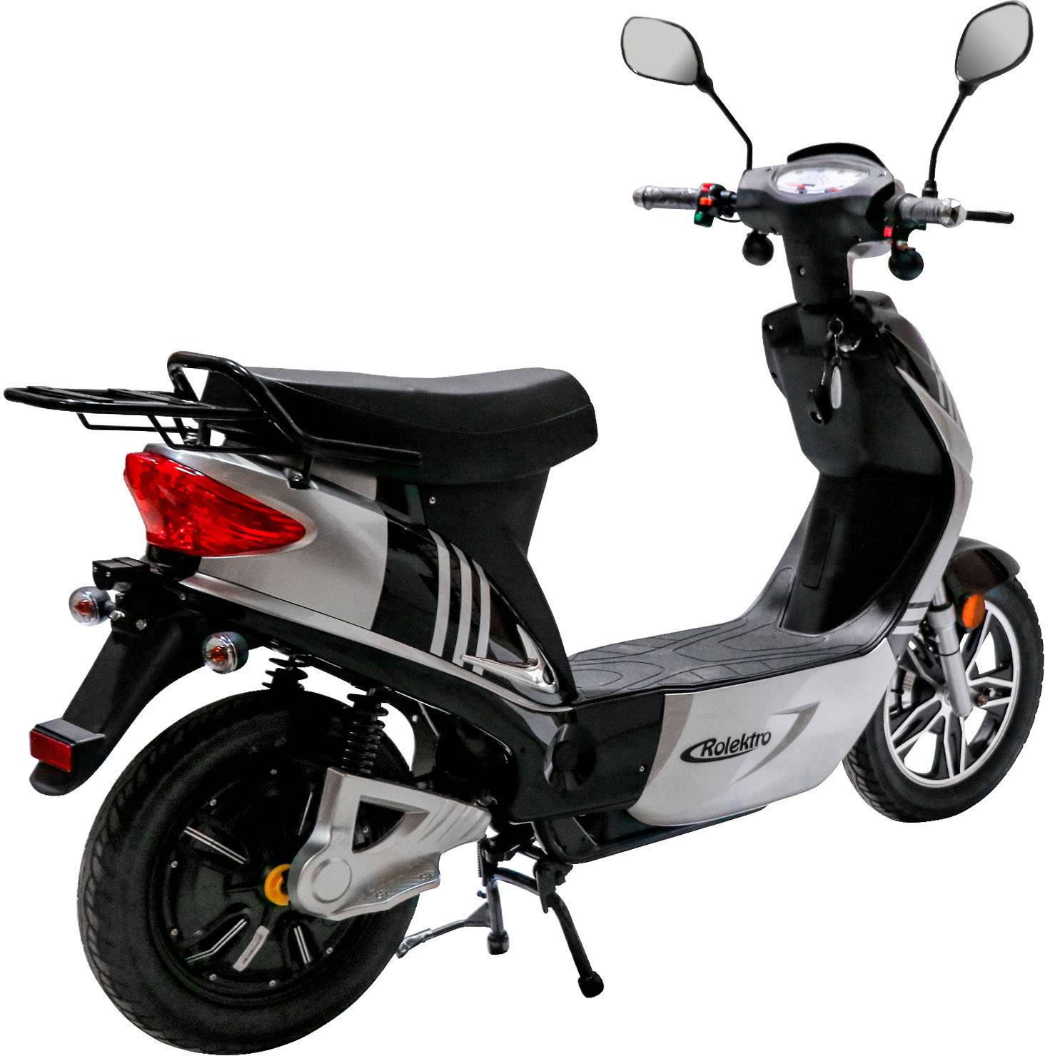 Rolektro eco-City 20 V.2 E-Roller Schwarz, Silber Blei-Vlies (AGM) 48V 12Ah