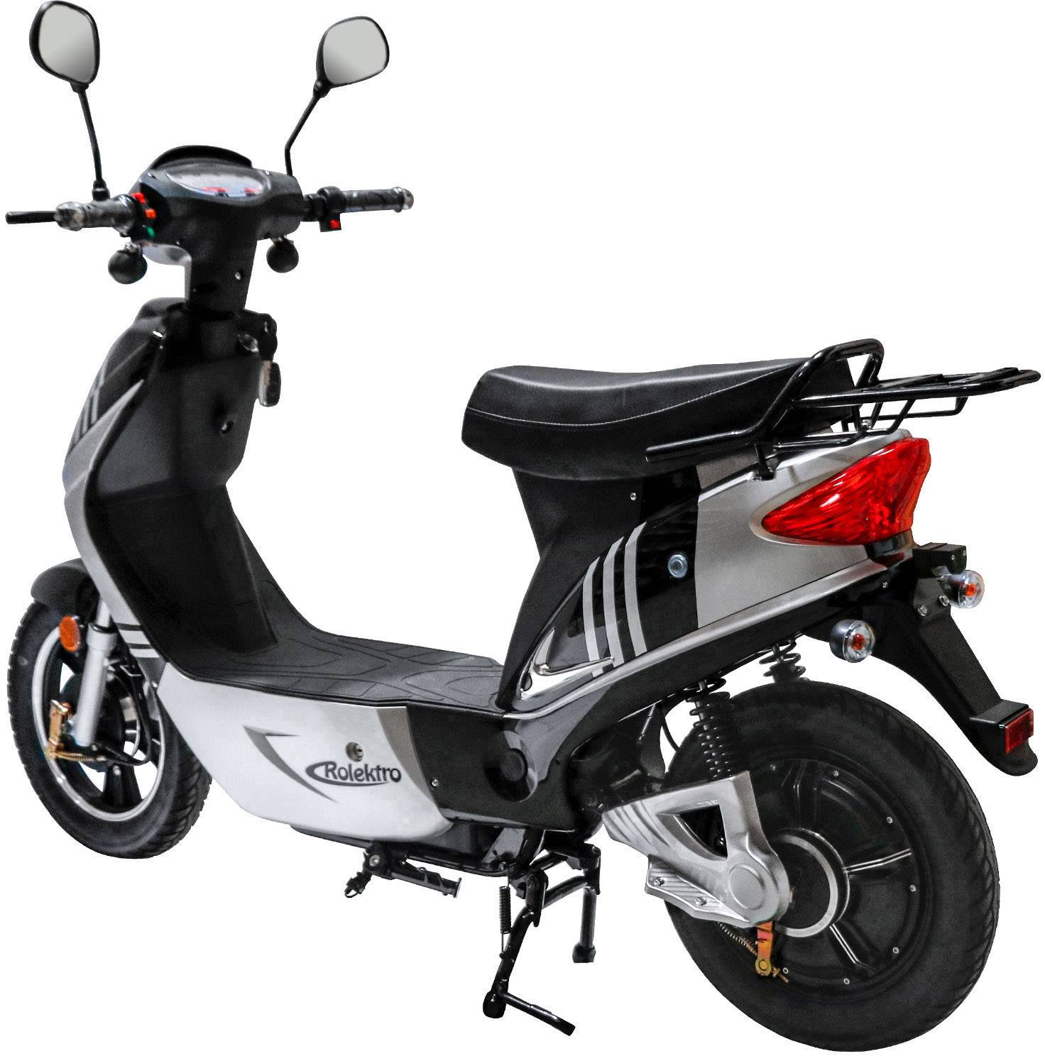Rolektro eco-City 20 V.2 E-Roller Schwarz, Silber Blei-Vlies (AGM) 48V 12Ah